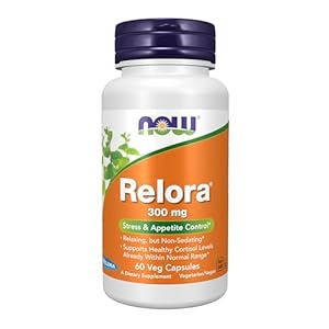 NOW Foods Supplements, Relora 300 mg (a Blend of Plant Extracts from Magnolia officinalis and Phellodendron amurense), 60 Veg Capsules