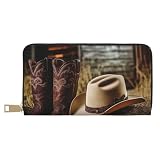 BWWHCCTI Cowgirl Boots Hat in Farm Printed Long Wallet...