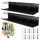 MidingChai Support de canette, support de bombe aérosol, accessoire pour garage atelier, espace pour 5 pulvérisateurs et 6 compressed Air 2 pièce