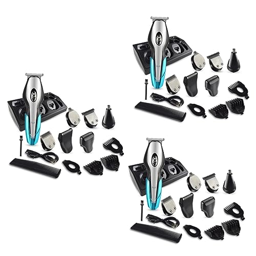 minkissy 3pcs 6 1 USB Haircut Electric Trimmer for Men Shaver Body Trimmer for Men Buzzer Mens Shavers Electric Clippers Man Oil Head Electric