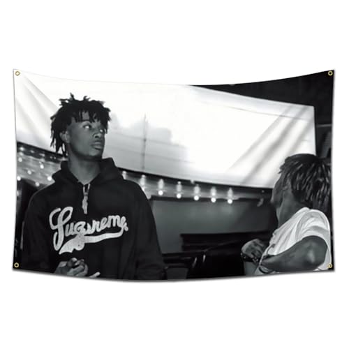 ENMOON Lil and Play-boi Flag Rapper Tapestry Flag 3x5Ft Tapestry Wall Hanging Living Room Bedroom Dorm Aesthetic Decor