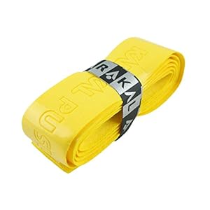Karakal PU Super-Griffbänder – Tennis – Squash – Badminton (2 x gelb)
