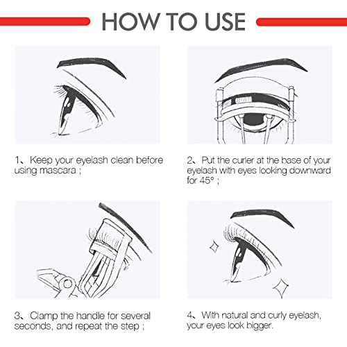 Eyelash Curler, Greenlife® Eyelash Curler With 6 Silicone Refill Pads Professional Makeup Tool Durable Lash Curler Fit Universal Eye Shapes Easily And Safely Get Long-Lasting Curl #TOP6