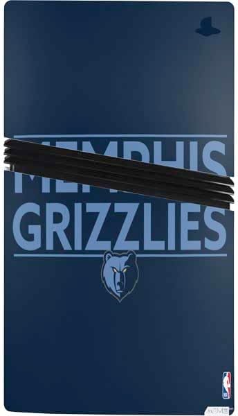 Skinit Decal Gaming Skin Compatible with PS5 Pro Console - Officially Licensed NBA Memphis Grizzlies Standard - ¬†Blue Design
