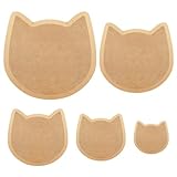GeryVtee Ceramics Plate Forming Molds 5 Pcs Pottery Mold for Clay 5 Size Handbuliding Plates Slump Molds for Pottery Tools and Supplies (Cat)