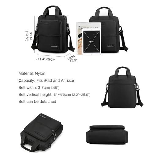 Maletín para portátil de 14 pulgadas negro impermeable miniatura 5