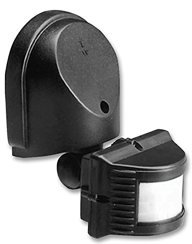 PIR Stand Alone 110 DEG BLK, DETECTORES/SENSORES PIR Sensor Movimiento Cableado de seguridad, paquete de 1 pieza - PIR110BK