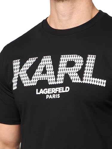 KARL LAGERFELD Men's Pullover Short Sleeve Karl Text Logo T-Shirt3