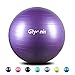 Glymnis Pelota de Pilates Pelota Anti-Burst para Pilates Gimnasia Fitness Equilibrio Yoga Embarazo 55cm 65cm 75cm con Hinchador Púrpura (75cm)