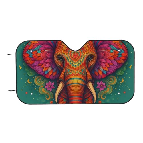 Housse de Soleil Éléphant Coloré Haute Protection Universelle