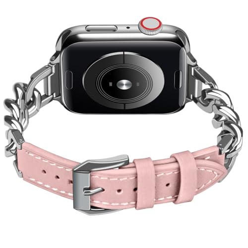 Bracelet en cuir pour Apple Watch une idée cadeau idéale pour femme avec sa boucle acier
