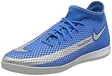 Langanhaltender Tragekomfort Nike Herren Phantom GT Academy Dynamic Fit IC Football Shoe, Photo Blue/Metallic Silver-Rage Green-Black, 40 EU