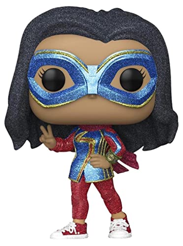 Funko Pop! Marvel: Ms. Marvel - Diamond Collection Hot Topic Exclusive Vinyl Bobble-Head - #1077, Multicolor - Image 3