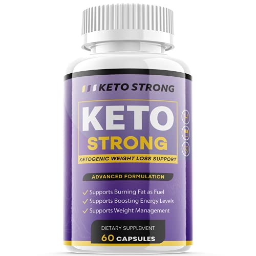 Advanced Keto Strong Pills with 60 Ketogenic Ketone Capsules for Maximum Support