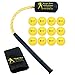 Rope Bat - Ultimate Rope Bat Hitting System Combo w/ 12 Smushballs - Baseball & Softball Swing Trainer, Training Tool, Batting Aid