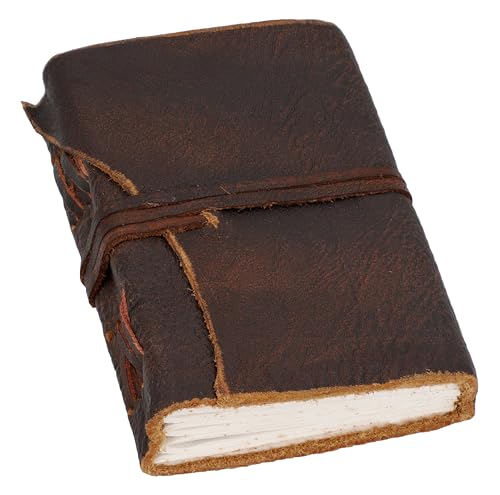 Gusti Cuero studio Amalia Libreta 200 Páginas Formato A6 Universidad Papelería Oficina Trabajo Vintage Álbum de Fotos Marrón 2P18-24-1