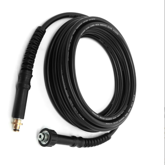 6/10M High Pressure Washer Replacement Hose for K Series Washers Karcher K2, Click M22 (14mm) Female Type Plug - Old Model Quick Connector Extension Water Clean Pipe (6M)