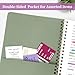 Taja Aesthetic Set of 3 Spiral Notebook for Work, A5 Cute Pretty Lined Journal for Women & Writing, College Ruled Journaling Notebooks, Perfect for School & Office Supplies - Serene Pastel