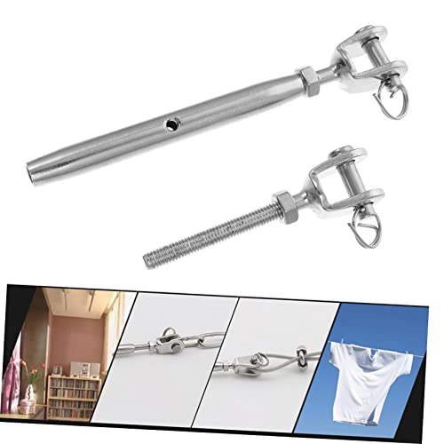HEALLILY 1Pc Tenedor Cerrado de Acero Inoxidable para Tensado de Cables miniatura 5