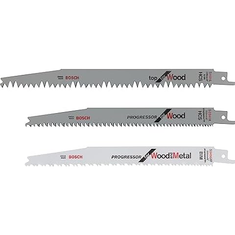 Bosch 2609256797 3-Piece Sabre Saw Blade Set Cover