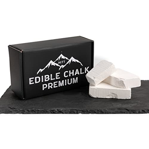 HITT Premium Belgorod Edible Chalk Satisfying Crunchy Chalk Chunks for Eating PICA Cravings and ASMR Food Content Creators Organic Zero Additives No Impurities 7 oz / 200 g