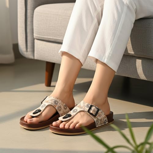 Image of WALKAROO Comfort Sandal For Women's|CloudStep Double-Density PU Sole - Ultimate Comfort|Stylish Casual Wear|WE2200