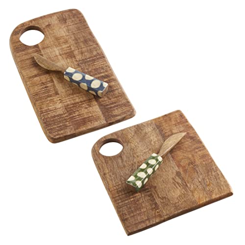 Mud Pie Rectangle Dot Cutting Board, Rectangle 10 3/4" X 6 1/4" #TOP1