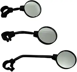 Espelho Retrovisor Bicicleta Bike Redondo Preto Speed Mtb (P)