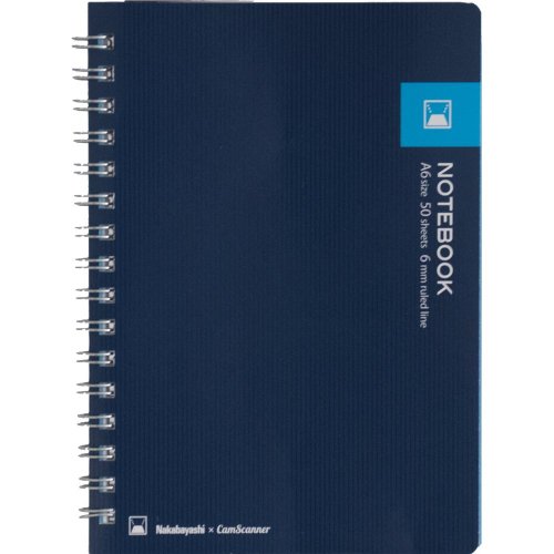Ordinateur portable A6 Nakabayashi 62192 carnet bleu 100 pages