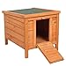 Cat House Outside, Weatherproof Wooden Bunny Rabbit Cat Hutch Outdoor Pet Cage Shelter Feral Cat House, Small Pet House and Habitats