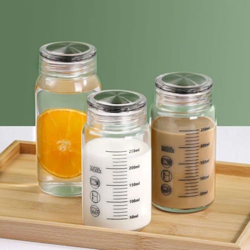 Botella de agua de vidrio portátil Healvian de 260 ml ideal para la oficina y casa 6