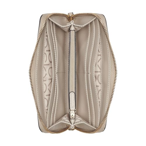 Image of Calvin Klein Women's Key Item Saffiano Continental Zip Around Wallet With Wristlet Strap