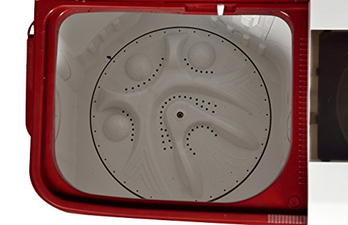 Image of Intex 6.2 kg Semi-Automatic Top Loading Washing Machine (WMS62TL, White and Maroon)