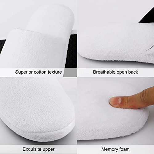 Fuck Off Women's Cotton Slippers Memory Foam House Slippers with Anti-Skid Sole 5