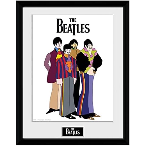 GB eye The Beatles Yellow Submarine Group Framed Poster 12" x 16" Wall Art Room Décor Gift Cover