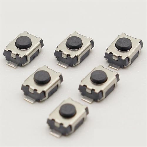 Interrupteur tactile de précision 3x4 mm à 2 broches, composants durables, 10 unités