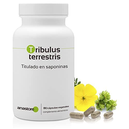 TRIBULUS TERRESTRIS * Estimulante natural de testosterona * Altamente titulado en saponinas (40%) * 470 mg / 180 cápsulas vegetales * Extracto titulado 100% natural