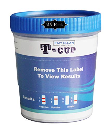 Stay Clean Urinalysis Kits - 12 Panel Diagnostic Multi Drug Screen Cup | Urine Drug Screening CLIA Waived, AMP, BAR, BUP, BZO, CO, THC, MOP, MTD, MDM, OXY, Meth, OPI, MOR (25)