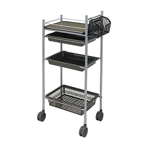 カラーアプリワゴン SN-AP001 ブラウン カート ワゴン 回診車