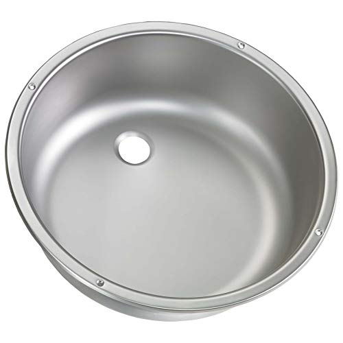 DOMETIC VA 928 Runde Spüle, Ø 400 x 130 mm für Wohnwagen, Boot, Caravan und Reisemobil