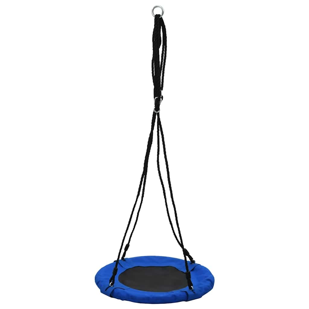 Altalena da giardino da 60 cm di diametro, in tessuto Oxford, portata fino a 100 kg, lunghezza della corda regolabile, per bambini dai 3 anni in su, ideale per giardino, terrazza ed esterni