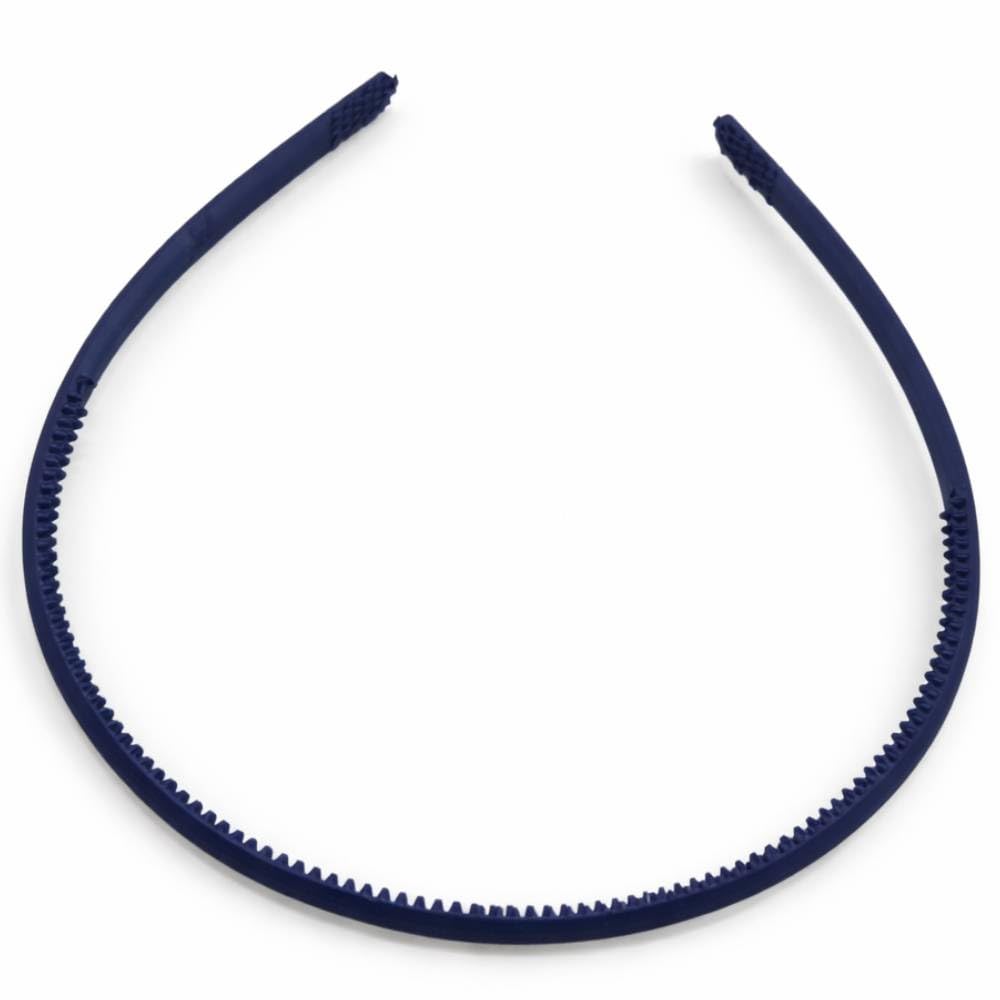 zentora store Zentora Blue Matte Hairband for Women, Girls & Kids - Soft-Flex Polymer Frame - Non-Slip Micro-Grip Inner Teeth - Lightweight Comfortable Plain Headband for School, Sports-picture-45