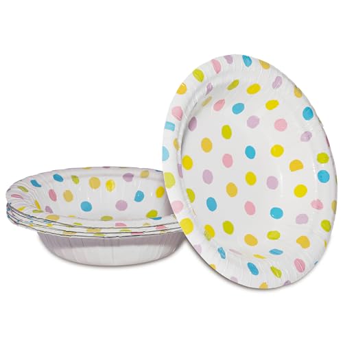 Bol de Papel 8 Piezas Bol Desechable 15cm Bol de Postre para Fiesta Decoración de Mesa