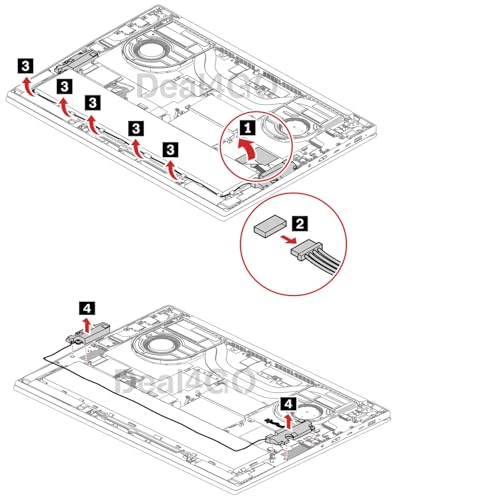 Altavoces internos 5SB1D64950 de sonido nítido para ThinkPad P1 Gen 4 y Gen 5 3