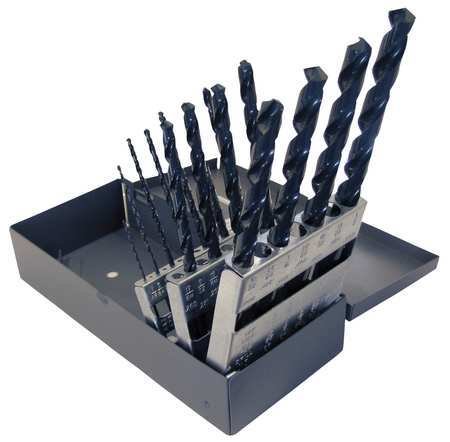 Taper Drill Bit Set, List# 120, 60 Pc