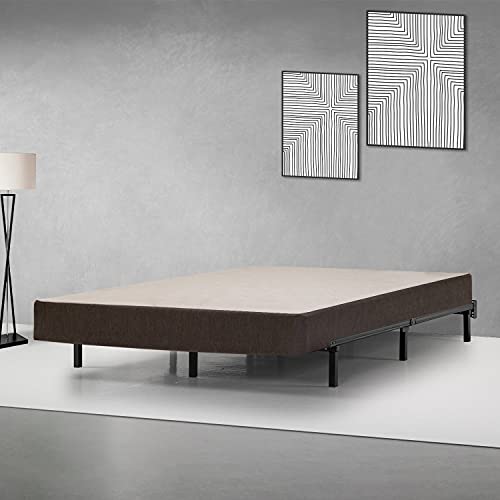 Treaton, 8-Inch Easy Wood Box Spring/Foundation With Simple Assembly, Full, Brown