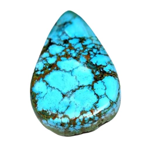 Turquoise naturelle poire 33x20mm cabochon en vrac pour création de bijoux DIY GH_NAT_08627