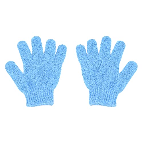 QCZJ Gants Exfoliants, Gants Gommage Gants de massage pour le bain en 100% NYLON, Gant de douche double face coloré pour beauté, spa, massage, douche, accessoires de bain Cover