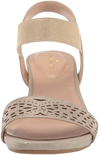 Bandolino Women's ILIKEU Wedge Sandal, Gold, 8 | Image 1