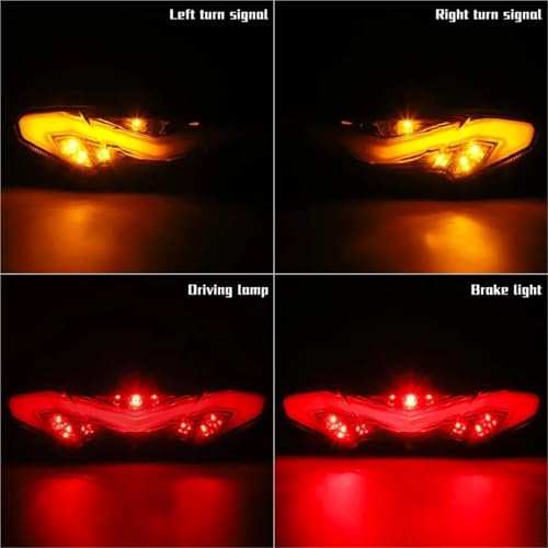 Luz trasera freno para Yamaha MT-09 2014-2016 con intermitentes integrados 6